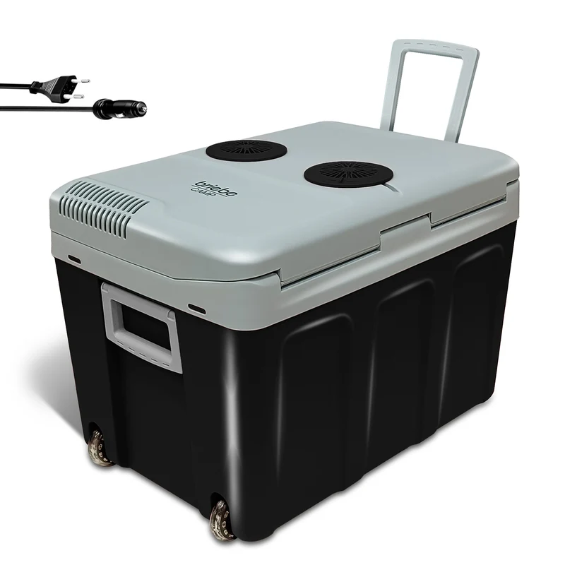 Nevera briebe Camp Portátil Eléctrica de Viaje Camping 40L Negra