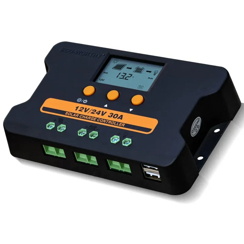 Eco-Worthy Upgraded 30A PWM Solar Charge Controller Regulator