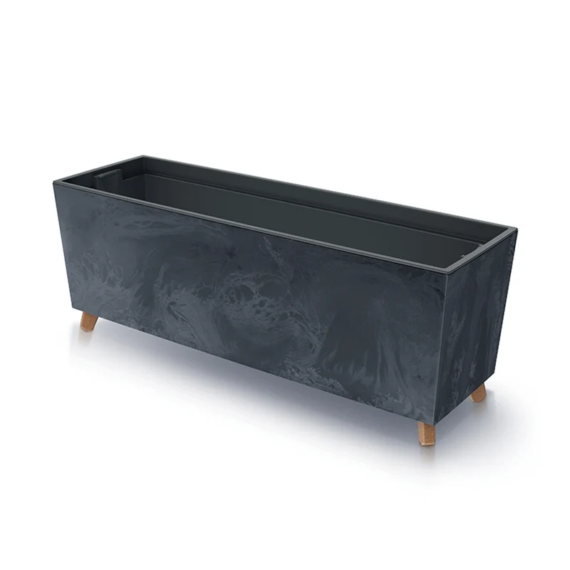 Prosperplast URBI CASE BETON EFFECT N maceta - antracita