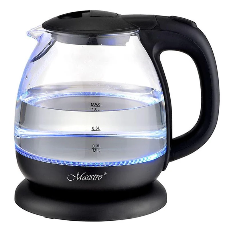 Hervidor eléctrico de vidrio Maestro MR055 1L - negro