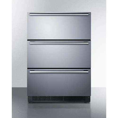 Summit SP6DS3D 24" Wide Built-In 3-Drawer All-Refrigerator