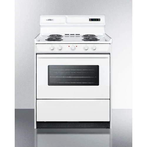 Summit 30" Wide Electric Coil Top Range WEM230KW