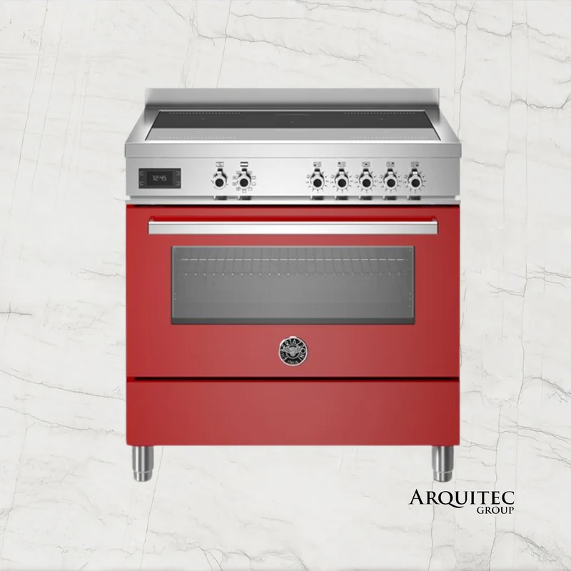 Cubierta Range | 5 Zonas 2 Flex & Horno Rojo - PRO95I1EROT - Bertazzoni