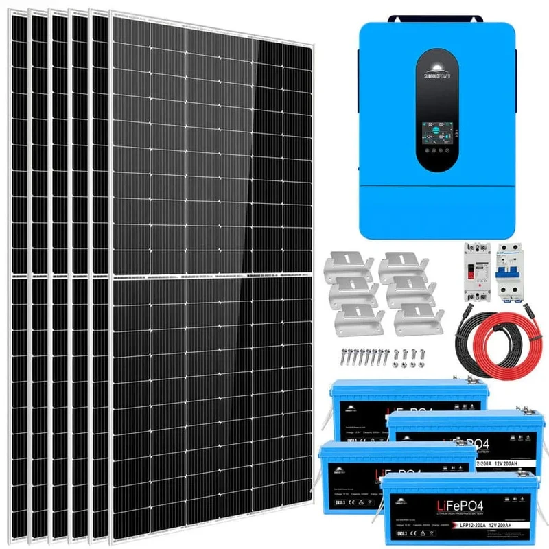SunGoldPower SGK-65PRO| 6500W Off Grid Solar Kit | 48V | 120V/240V