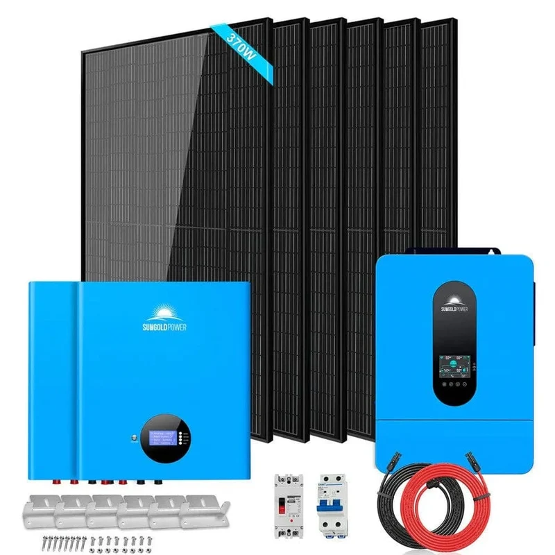 SunGoldPower SGM-6510M | 6500W Off-Grid Solar Kit | 48VDC | 120VAC
