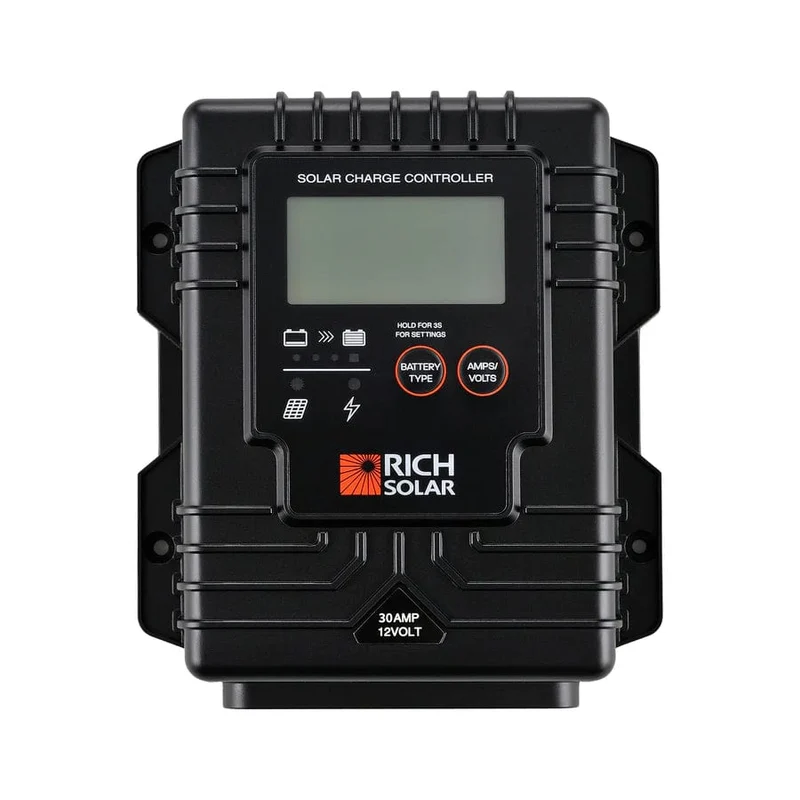 Rich Solar BRAVO Waterproof 30 | 30 Amp Waterproof PWM Solar Charge Controller