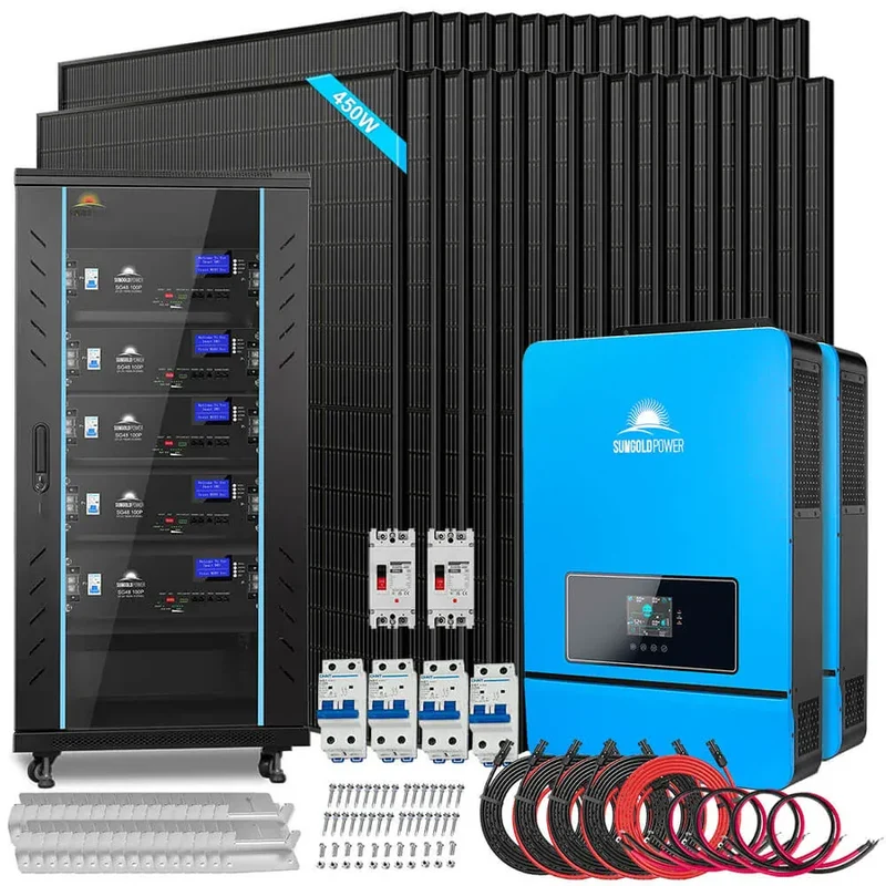 SunGoldPower SGR-16K25E | 16KW Off Grid Solar Kit | 48VDC | 120V/240V