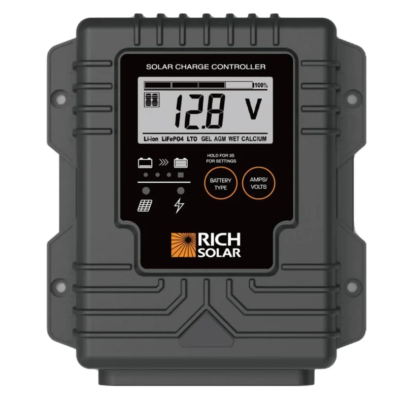 Rich Solar BRAVO Waterproof 10 | 10 Amp Waterproof PWM Solar Charge Controller