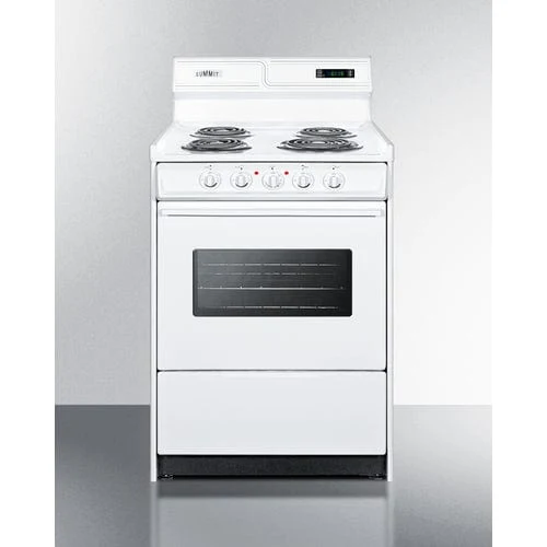 Summit 24" Wide Electric Coil Top Range WEM630KW