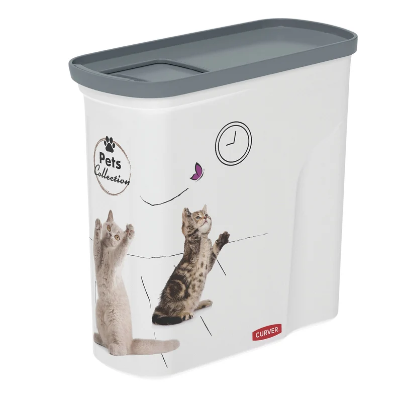 Curver PetLife Recipiente para Comida de Mascotas Contenedor de Alimentos Mascotas Perros Gatos 2L