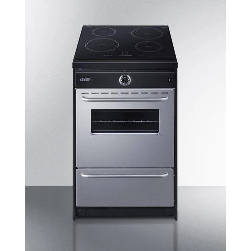 Summit TEM665BW 24" Wide Induction Range