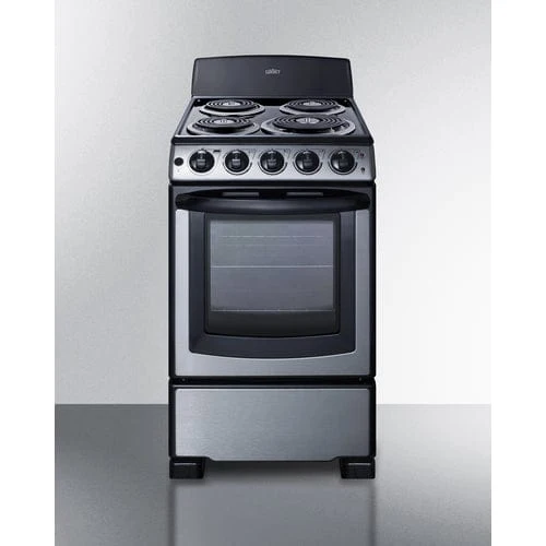 Summit PROEL20SS 20" Wide Electric Coil Range