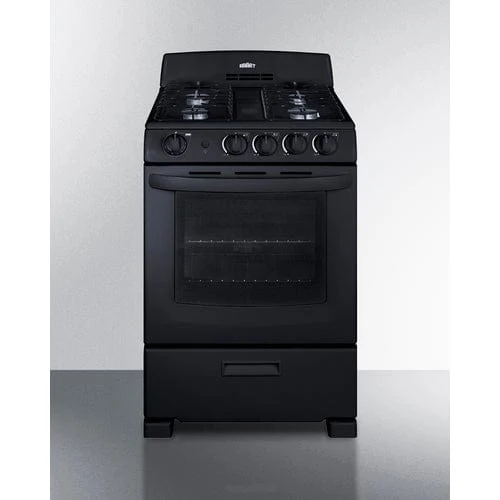 Summit RG2402B 24" Wide Gas Range