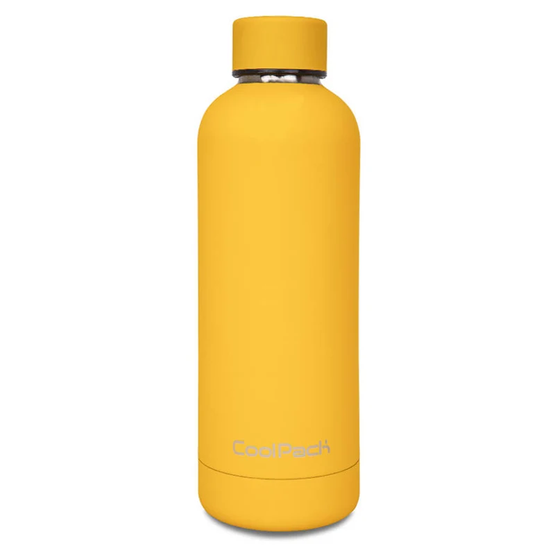Coolpack Botella térmica, 500ml, Acero inoxidable, Color amarillo, Bonet Z23005