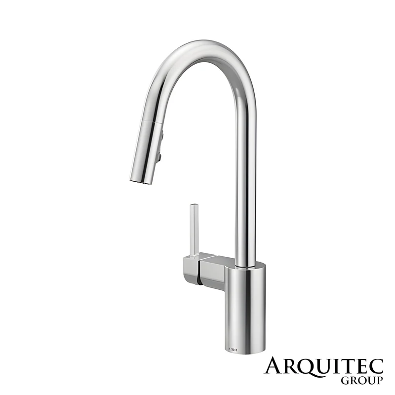 Grifo Monomando Extraíble De Cocina De Arco Alto Cromo - Align Chrome - Moen - 7565CR