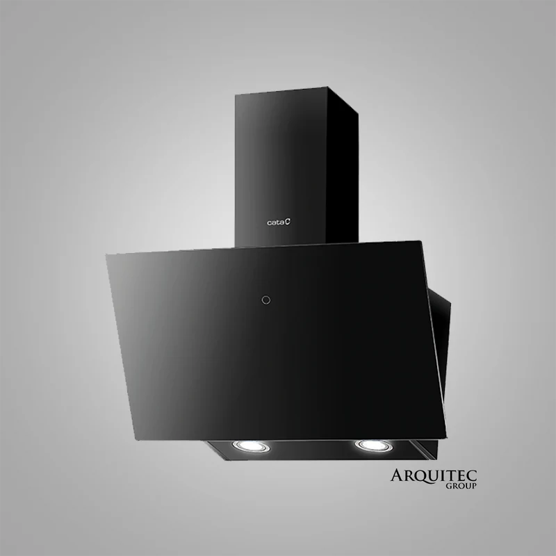Campana de pared | 90 cm- Vidrio negro - LENA 900 XGBK - Cata