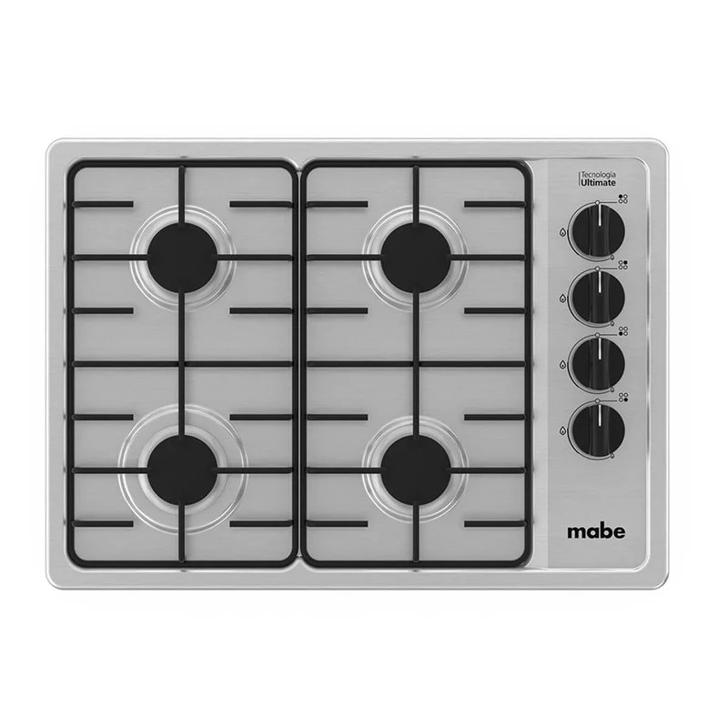 Estufa de Empotrar Acero Inoxidable 60X43 cm Parrillas en Alambrón Gas Natural Marca Mabe