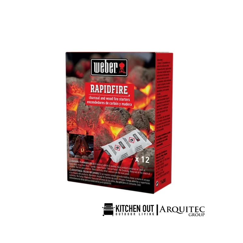 **Encendedores de Carbón y Madera Rapidfire - 7480 - Weber