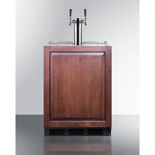 Summit 24" Wide Built-In Wine Kegerator, ADA Compliant (Panel Not Included) SBC58BLBIADAIFWKDTWIN