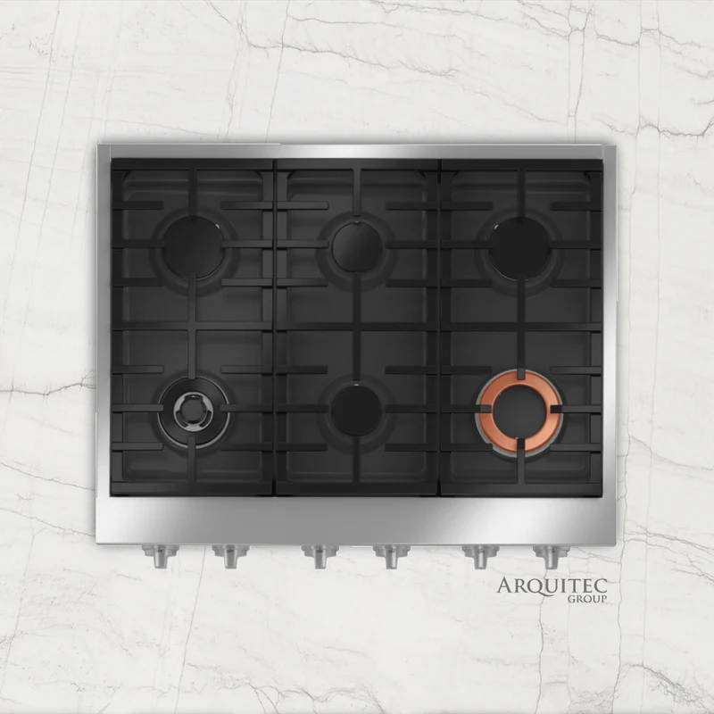 Estufa a gas - Tipo Range | 36" negra - Gas Natural - CGU366P3TD1 - Café™