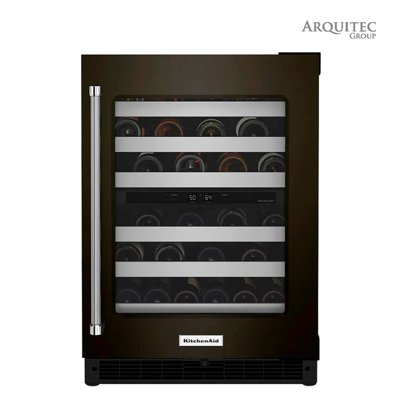 Cava de vinos negra | 24 " / 61 cm - Apertura derecha - KUWR314KBS - KitchenAid