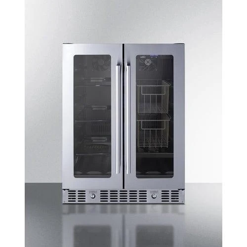 Summit ALFD24WBVPANTRY|24" Built-In Dual-Zone Produce Refrigerator|ADA