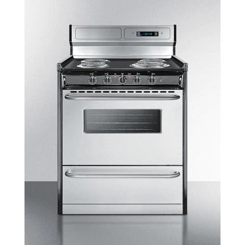 Summit 30" Wide Electric Coil Range TEM230BKWY