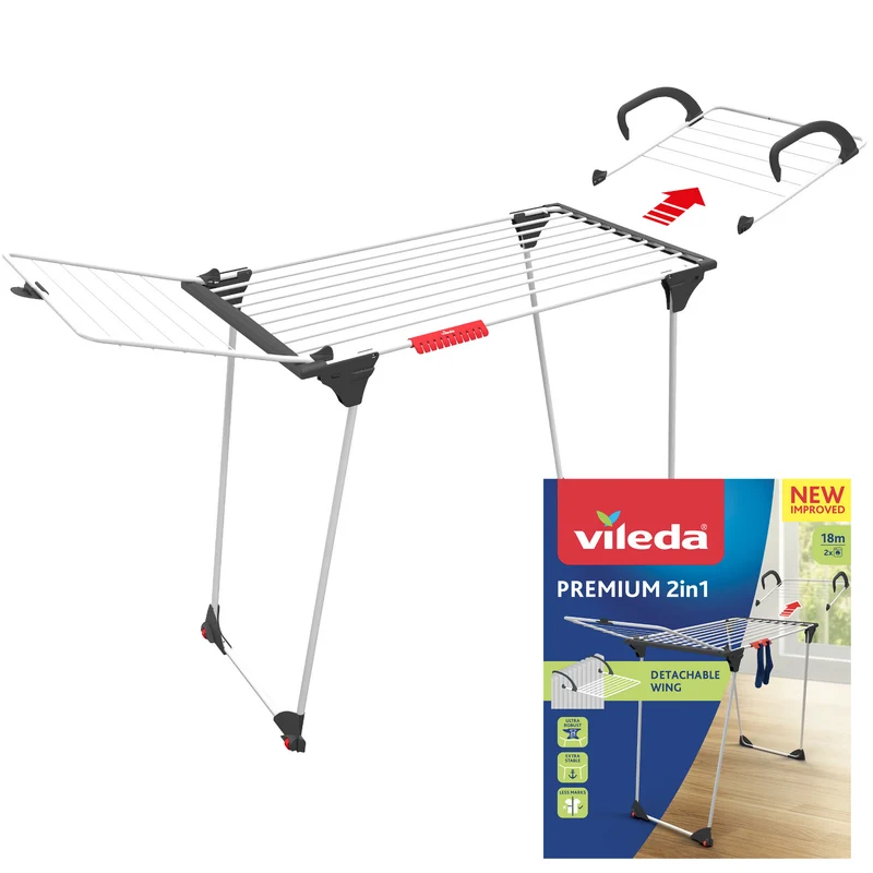 Secador de ropa Vileda Premium 2 en 1 con cerradura lateral