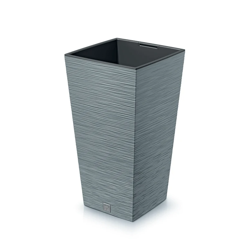 Prosperplast Furu Maceta cuadrada con inserto DFSH350-422U - color hormigón (gris)