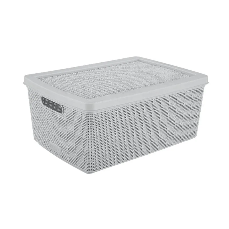 Canasta Fique 13.5 Litros Gris Hielo