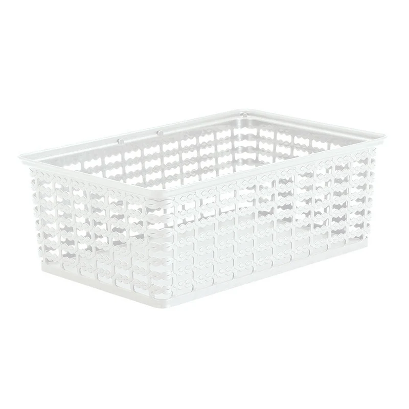 Canasta Deco L Blanco Nieve
