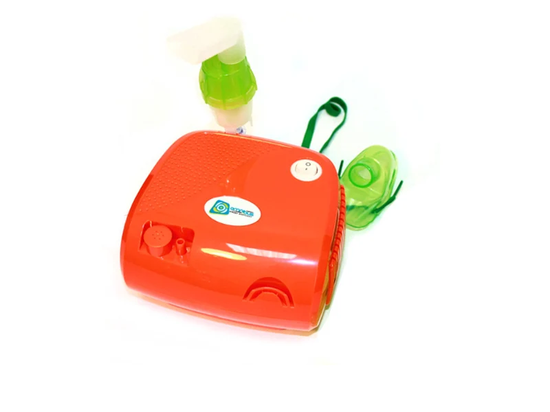 Inhalador Omnibus naranja, funcionamiento continuo, 2 mascarillas, filtros de repuesto, BR-CN116B