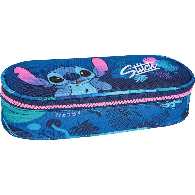 CoolPack Campus Disney Core Stitch estuche escolar ovalado F062780
