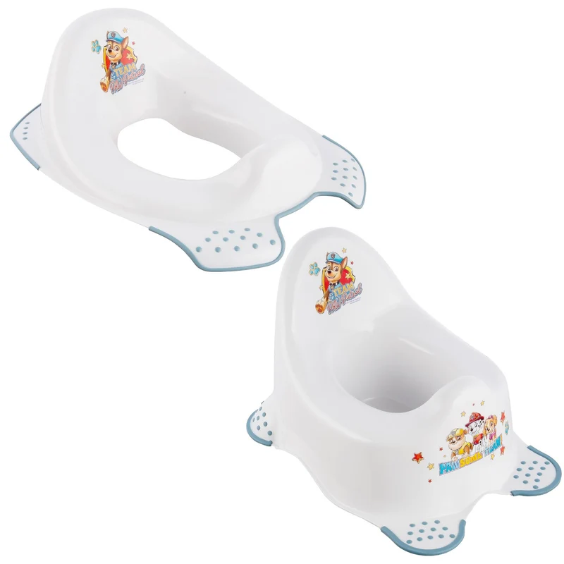 Tapa antideslizante para inodoro Psi Patrol - Paw Patrol+ Orinal antideslizante Psi Patrol, Blanco, Máx. 15 kg