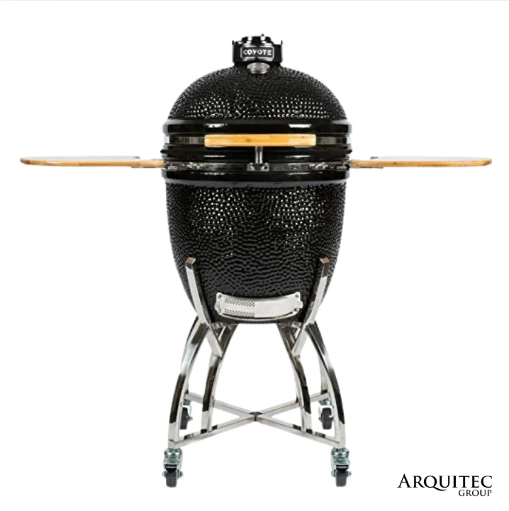 Asador de carbón cerámico con base + Accesorios de asado - C1CHCS-FS+ASADO ACC - Coyote