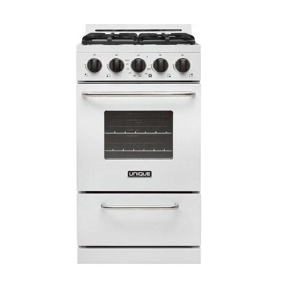 Unique UGP-20G OF1 W | Classic 20' White Off Grid Propane Range