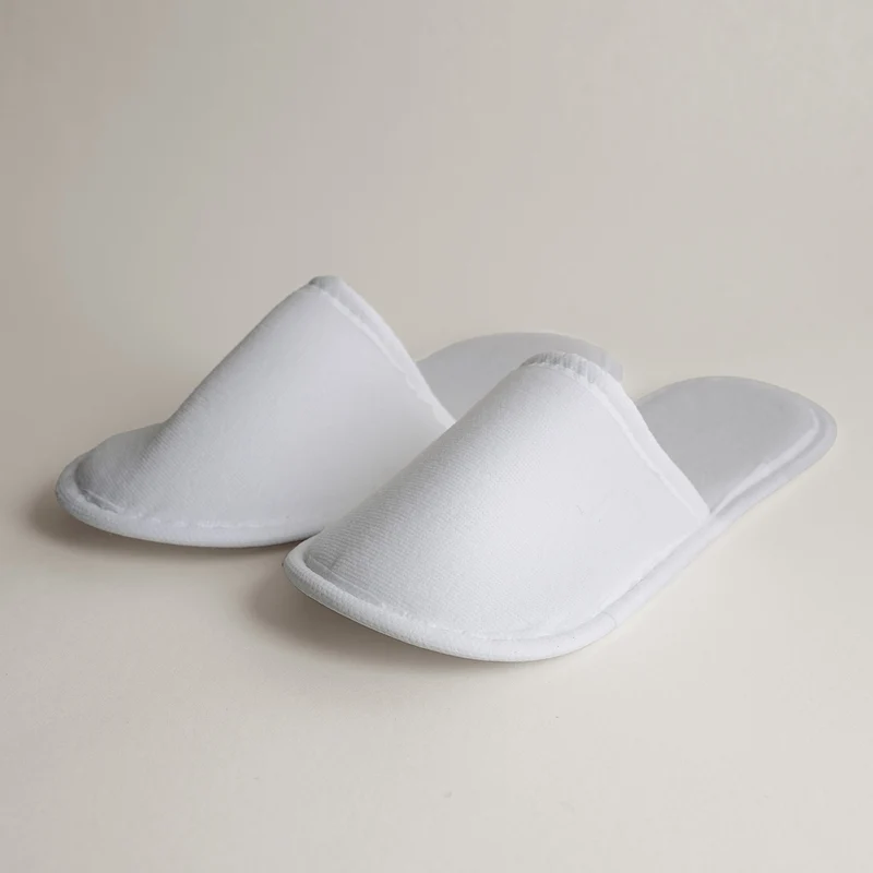 Hotelové pantofle Velur Premium Eva 30 cm bílé