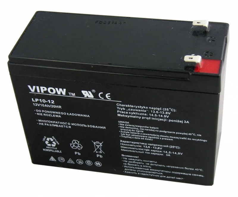 12V 10Ah AGM de gel