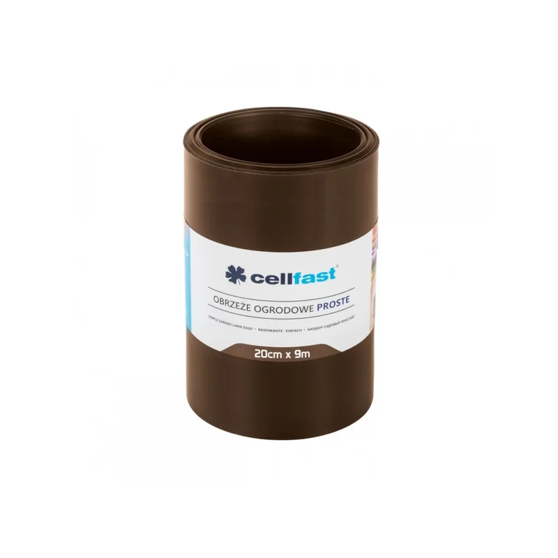 Cellfast Borde recto para jardín 20cm x 9m Cellfast marrón