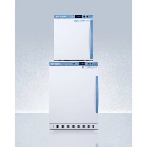 Accucold ARS6PV-AFZ1PVSTACKLHD 24" All-Refrigerator/All-Freezer Combo