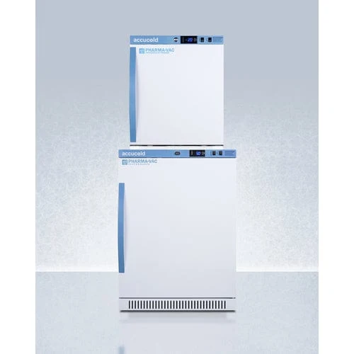 Accucold ARS6PV-AFZ1PVSTACK 24" All-Refrigerator/All-Freezer Combo