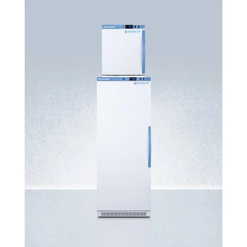 Accucold ARS12PV-AFZ1PVSTACKLHD 24" All-Refrigerator/All-Freezer Combo