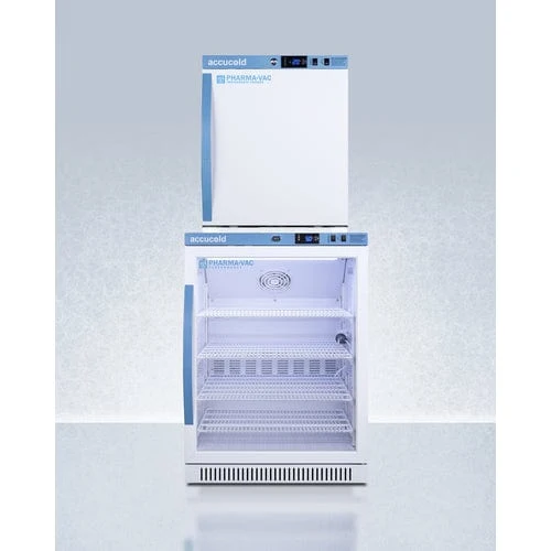 Accucold ARG6PV-AFZ1PVSTACK 24" All-Refrigerator/All-Freezer Combo
