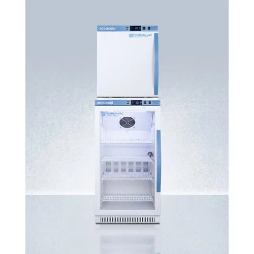 Accucold ARG31PVBIADA-AFZ1PVSTACKLHD 20" All-Refrigerator/All-Freezer Combo
