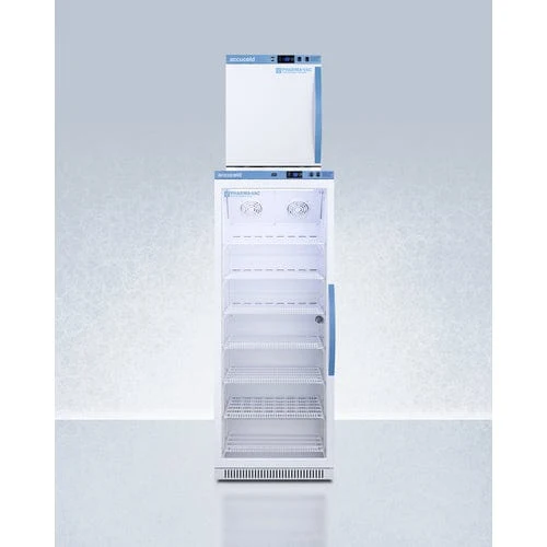 Accucold ARG12PV-AFZ1PVSTACKLHD 24" All-Refrigerator/All-Freezer Combo