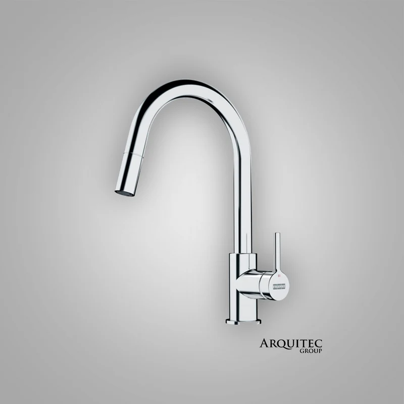 GRIFO LINA DOCCIA SINGLE - LEVER MIXER CHROME FINISH - ELEGANTE - FRANKE