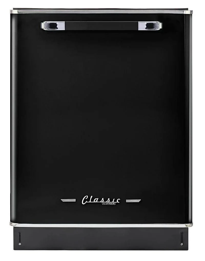 Unique UGP-24CR DW B| Classic Retro 24" Top Control Dishwasher Midnight Black
