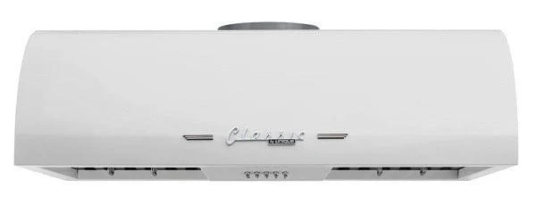 Unique UGP-30CR RH W| Classic Retro 30" Ducted Under Cabinet Range Hood Marshmallow White