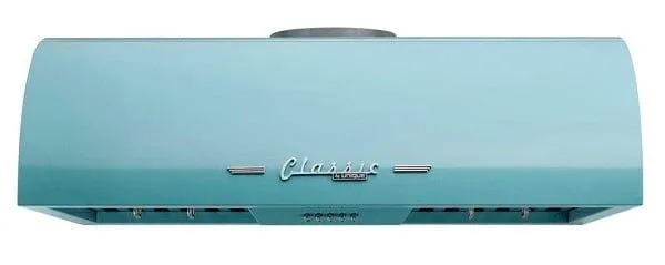 Unique Classic Retro 30" Ducted Range Hood Ocean Mist Turquoise UGP-30CR RH T