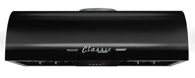 Unique UGP-30CR RH B | Classic Retro 30-Inch Ducted Under Cabinet Range Hood Midnight Black